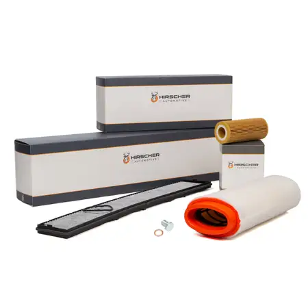 HIRSCHER Filter-Set f&uuml;r BMW 3er E46 318d 115/116 PS + 320d 136/150 PS X3 E83 2.0d M47