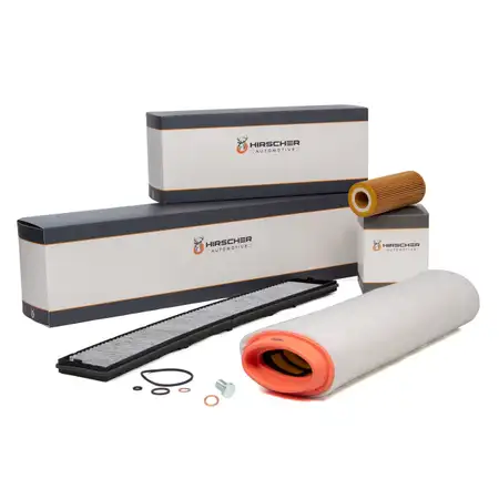 HIRSCHER Filter-Set f&uuml;r BMW 3er E46 330d 33xd 204 PS + X3 E83 3.0d 204/211/218 PS M57