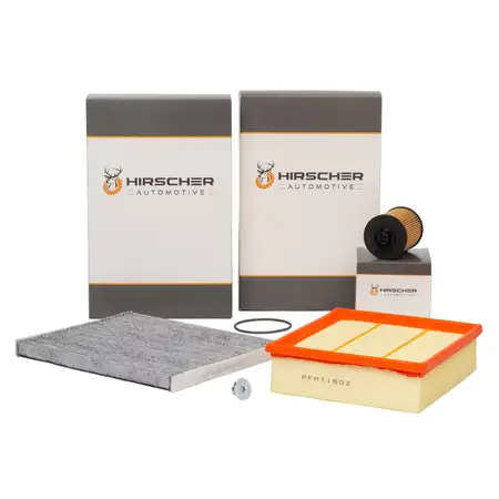 HIRSCHER Filter-Set f&uuml;r OPEL CORSA D 1.0 1.2 1.4/LPG 60-100 PS bis Motor 19MA9234