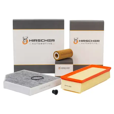 HIRSCHER Filter-Set f&uuml;r AUDI A4 8K B8 A5 8T 8F Q5 8R 1.8 TFSI + 2.0 TFSI