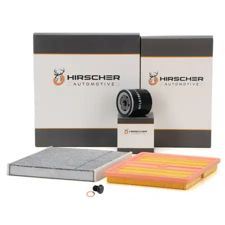 HIRSCHER Filter-Set f&uuml;r VW Golf 7 AUDI A3 8V SEAT Ateca Leon SKODA Karoq Octavia 3 1.0 TSI