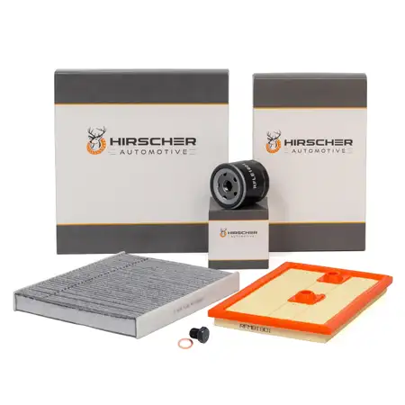 HIRSCHER Filter-Set f&uuml;r AUDI A3 8V Q2 SEAT Leon SKODA Octavia 3 VW Golf 7 1.2/1.4 TSI