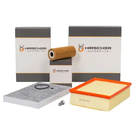 HIRSCHER Filter-Set f&uuml;r AUDI A4 B6 B7 1.9 TDI 101/116/130 PS + 2.0 TDI 136/140 PS