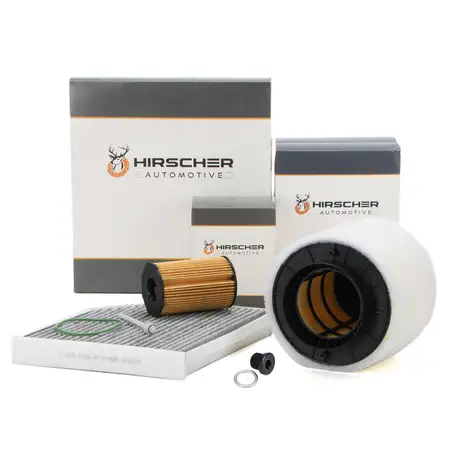 HIRSCHER Filter-Set 3-tlg f&uuml;r AUDI A4 8K B8 A5 8T 8F Q5 8RB 3.0/SQ5 TDI 204-340 PS