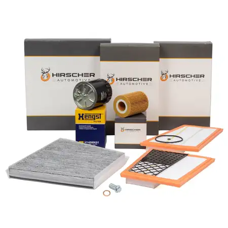 HIRSCHER Filter-Set 4-tlg f&uuml;r MERCEDES E-Klasse W211 S211 CLS C219 280-350 CDI OM642