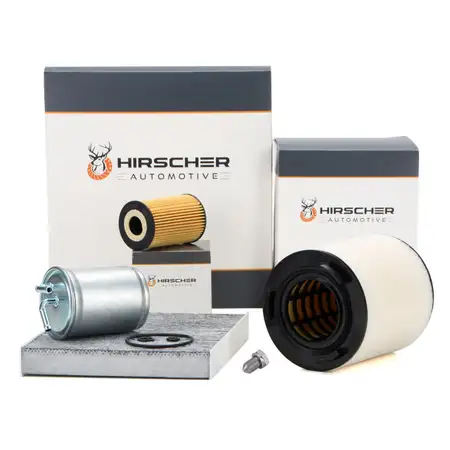 HIRSCHER Filter-Set 4-tlg f&uuml;r VW Polo 6R 6C AUDI A1 8X SEAT Ibiza 4 SKODA Fabia 3 1.6 TDI
