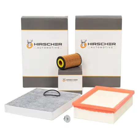 HIRSCHER Filter-Set f&uuml;r OPEL Mokka/10 J13 1.4 1.6 1.8 116/140 PS ab Fgst.