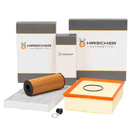 HIRSCHER Filter-Set 3-teilig f&uuml;r AUDI A4 B7 2.7 TDI 3.0 TDI quattro 163/180/204/233 PS