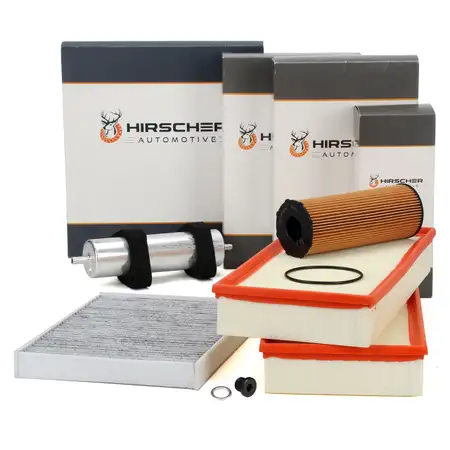 HIRSCHER Filter-Set 4-tlg f&uuml;r AUDI Q7 4LB 4.2 TDI quattro 340 PS CCFC