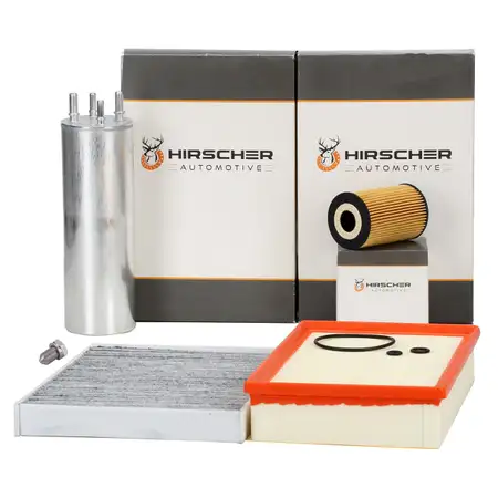 HIRSCHER Filter-Set 4-tlg f&uuml;r VW Multivan Transporter T5 2.0 TDI 84-140 PS