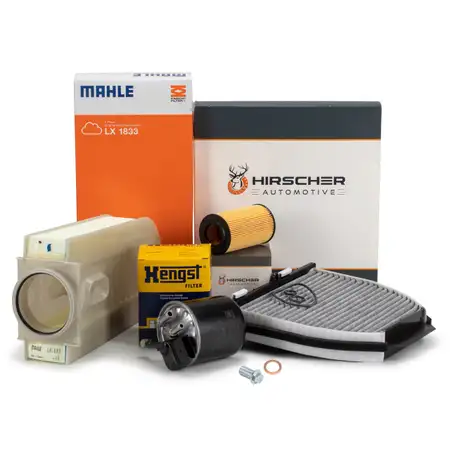 HIRSCHER Filter-Set 4-tlg f&uuml;r MERCEDES W204 C218 X218 W212 X204 220/250CDI OM651