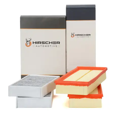 HIRSCHER Innenraum Satz + 2x Luftfilter f&uuml;r MERCEDES G W463 X164 M W164 R W251 280-500