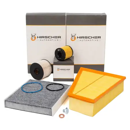 HIRSCHER Filter-Set 4-tlg f&uuml;r FORD Mondeo 4 MK4 Galaxy S-Max WA6 2.0 TDCi 115-163 PS