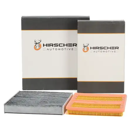 HIRSCHER Filter-Set 2-tlg f&uuml;r VW Polo 5 AUDI A1 8X Ibiza 4 Fabia 3 Rapid 1.0 TSI