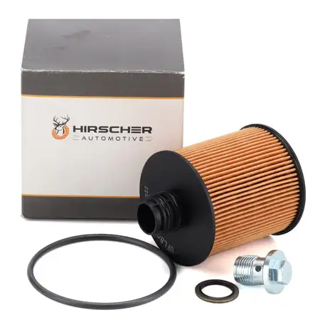 HIRSCHER &Ouml;lfilter + Schraube f&uuml;r ALFA ROMEO FIAT JEEP LANCIA OPEL SUZUKI 1.6/2.0 DIESEL