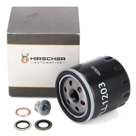 HIRSCHER &Ouml;lfilter + Schraube f&uuml;r DACIA MERCEDES-BENZ OM607 NISSAN RENAULT 1.5 DIESEL