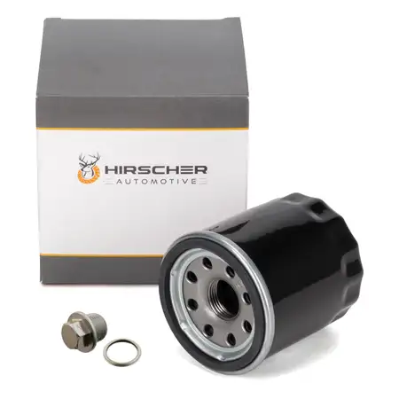 HIRSCHER Oil Filter + Screw for SUBARU Forester SF SG SH, Impreza, Legacy 2, 3, 4, 1.5, 2.0, 2.5