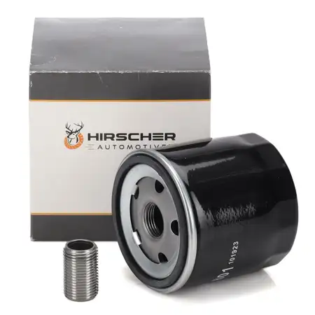 HIRSCHER &Ouml;lfilter + ORIGINAL Schraubstutzen VW Golf 7 8 Passat B8 Polo Tiguan 1.0-1.5 TSI