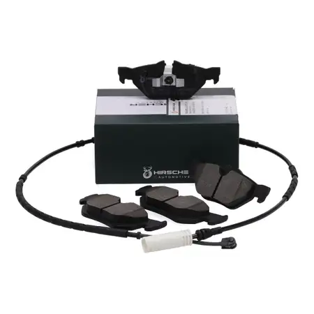 HIRSCHER Bremsbel&auml;ge + Warnkontaktsensor f&uuml;r BMW X1 E84 16-28i 16-25d ab 03.2010 hinten