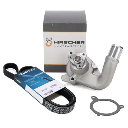 HIRSCHER Wapu + DAYCO 6PK1733 Keilrippenriemen f&uuml;r FORD Fiesta 4 1.3i 01.1996-01.1998