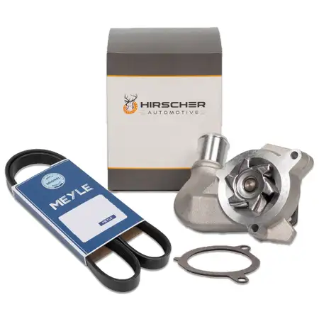 HIRSCHER Wapu + MEYLE 6PK1438 Keilrippenriemen f&uuml;r FORD Fiesta 4 MK4 1.3i ohne SERVO