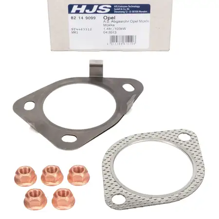 HJS Installation Kit: Y-Pipe Exhaust Manifold for OPEL Mokka/Mokka 10 J13 and CHEVROLET Trax 1.4