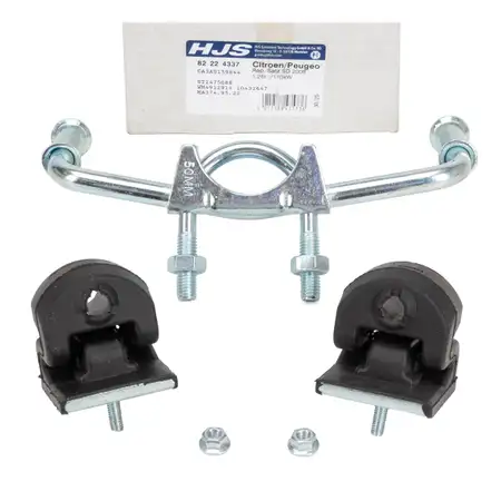 HJS Abgasrohr Reparatursatz f&uuml;r CITROEN C3 2 3 C4 PEUGEOT 2008 208 OPEL Crossland X 1.2