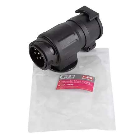 HP 28649 KURZ Adapter Kurzdapter Stecker Steckdose Anh&auml;nger Kupplung 13 auf 7 polig