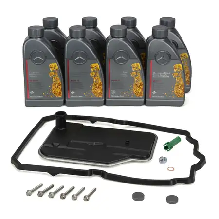 Getriebefilter Satz + 8L ORIGINAL Getriebe&ouml;l MB 236.15 f&uuml;r MERCEDES-BENZ 7-Gang 722.9
