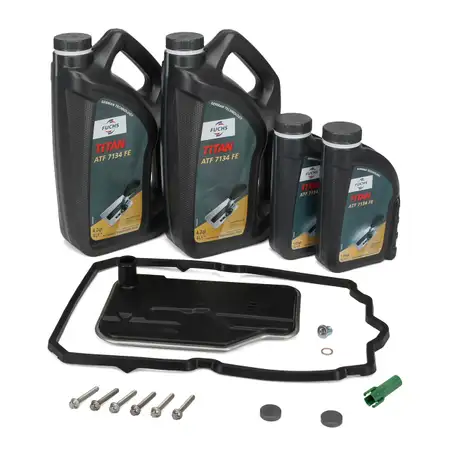 Getriebefilter Satz + 10L FUCHS ATF 7134 FE Getriebe&ouml;l MB 236.15 f&uuml;r MERCEDES 7-Gang 722.9