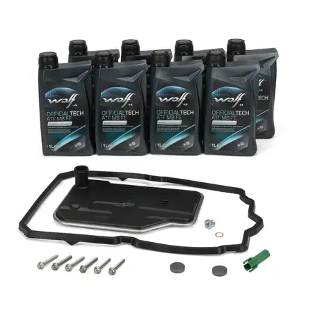 Transmission Filter Kit + 8L WOLF ATF MB FE Transmission Fluid MB 236.15 for Mercedes 7-speed 722.9