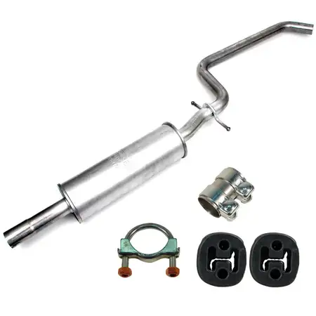IMASAF Mittelschalld&auml;mpfer + Anbausatz f&uuml;r AUDI A3 SEAT Leon VW Golf 5 6 1.6 102 PS
