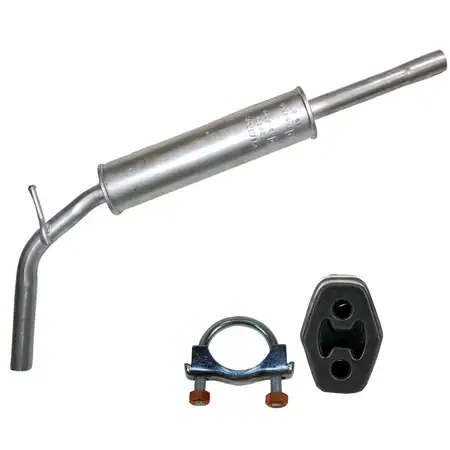 IMASAF Mittelschalld&auml;mpfer + Anbausatz f&uuml;r VW Polo 6N1 6N2 1.0 1.3 1.4 45-75 PS