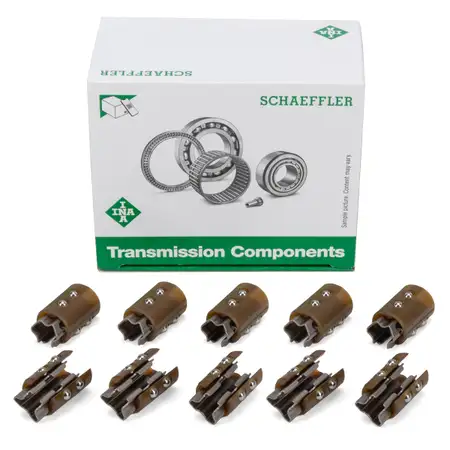 10x INA Schlupfperle Schaltgabel f&uuml;r VAG 7-Gang 0AM DQ200 Getriebe 0AM311562C