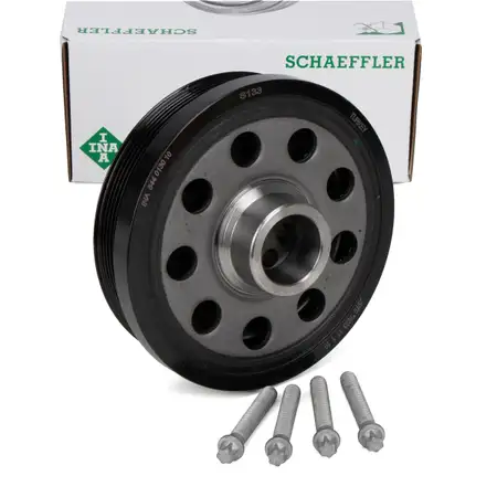 INA Crankshaft Pulley Set for BMW E81, E87, E88, E90, E91, E92, E93, E60, E61, X1, X3, N47