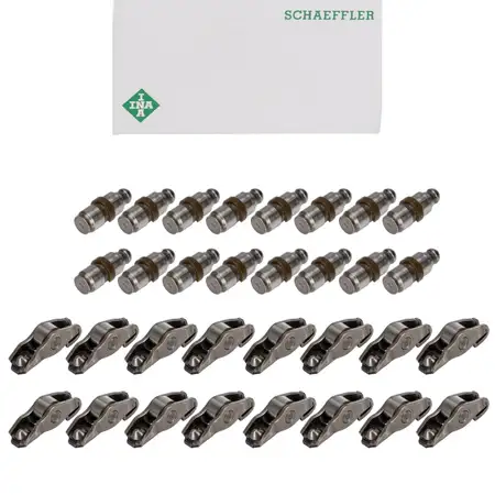 16x INA Schlepphebel + 16x Ventilst&ouml;&szlig;el f&uuml;r VW Golf 5 6 Passat Touran A3 A4 A6 2.0 FSI/TSI