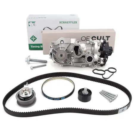 INA Zahnriemensatz + Wasserpumpe f&uuml;r VW Golf 7 8 Passat B8 Polo 6 Tiguan Touran 1.5 TSI