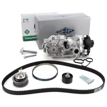 INA Zahnriemensatz + GEBA Wasserpumpe f&uuml;r VW Golf 7 8 Passat Polo 6 Tiguan Touran 1.5 TSI