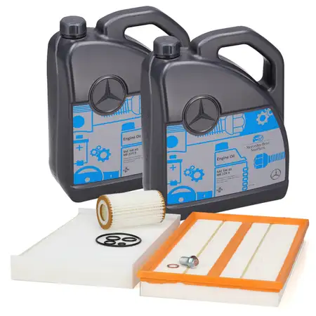 Filterset + 10L ORIGINAL 5W-40 Motor&ouml;l f&uuml;r MERCEDES Viano Vito / Mixto W639 M112 M272
