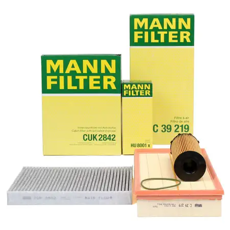 MANN Filter-Set 3-tlg f&uuml;r AUDI Q7 (4LB) PORSCHE Cayenne (9PA) VW Touareg (7L) 3.0 TDI