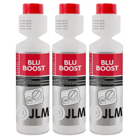 3x 250ml JLM J02385 BluBoost AdBlue&reg; Additiv SCR Anti-​Kristallisation Konzentrat