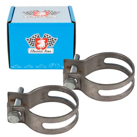 2x JP GROUP Exhaust Clamp with Clamping Band for PORSCHE 996 Carrera GT3 99951108700