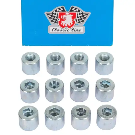 12x JP GROUP Mutter am W&auml;rmetauscher f&uuml;r PORSCHE 911 964 993 912 914 924 944 99908500102