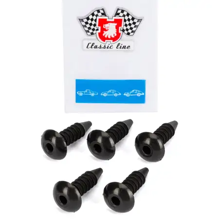 5x JP GROUP Stopfen Targadach f&uuml;r PORSCHE 911 912 Targa ab 08.1967 hinten 99970318640