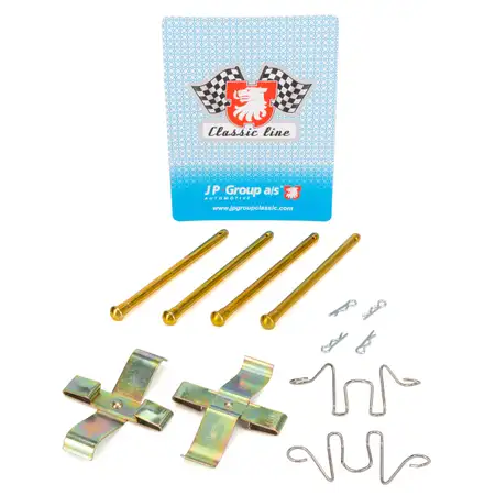 JP GROUP Haltestift + Federblech Bremsbel&auml;ge f&uuml;r PORSCHE 924 944 hinten 94435295200