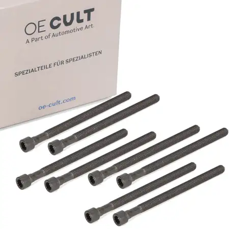 8x OE-Cult Zylinderkopfschraube M6x88 f&uuml;r AUDI SEAT SKODA VW 2.0 TDI 03G103385A