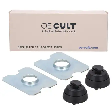 2x OE-Cult Verst&auml;rkungsblech + Stopfen Wagenheberaufnahme f&uuml;r MERCEDES E-Klasse W124 S124