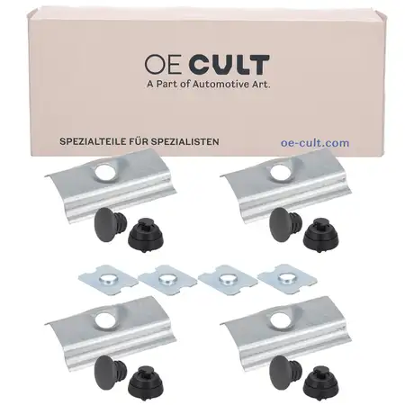 4x OE-Cult Reparaturblech Schweller + Stopfen Wagenheberaufnahme f&uuml;r MERCEDES W124 S124