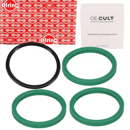 ELRING / OE-Cult Dichtring Formdichtung Ladeluftschlauch Set f&uuml;r BMW N47 M57 N57