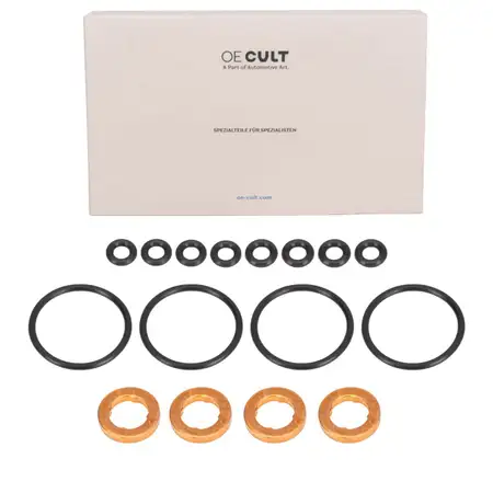 4x OE-Cult Dichtungssatz Einspritzd&uuml;se f&uuml;r VW Golf 6 Passat B6 B7 Touran 1.6 TDI WHT006492